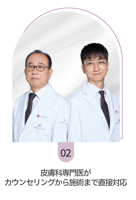 Dermatologists specialized in dermatology provide consultation and treatment directly